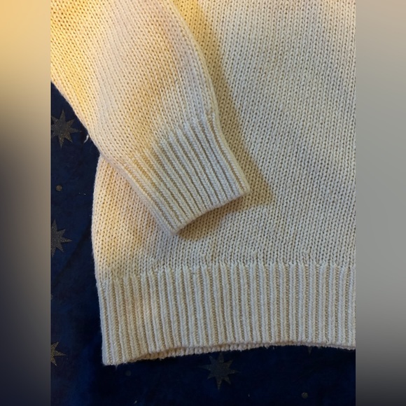 Open Shoulder Crewneck Sweater, Medium - Picture 3 of 3